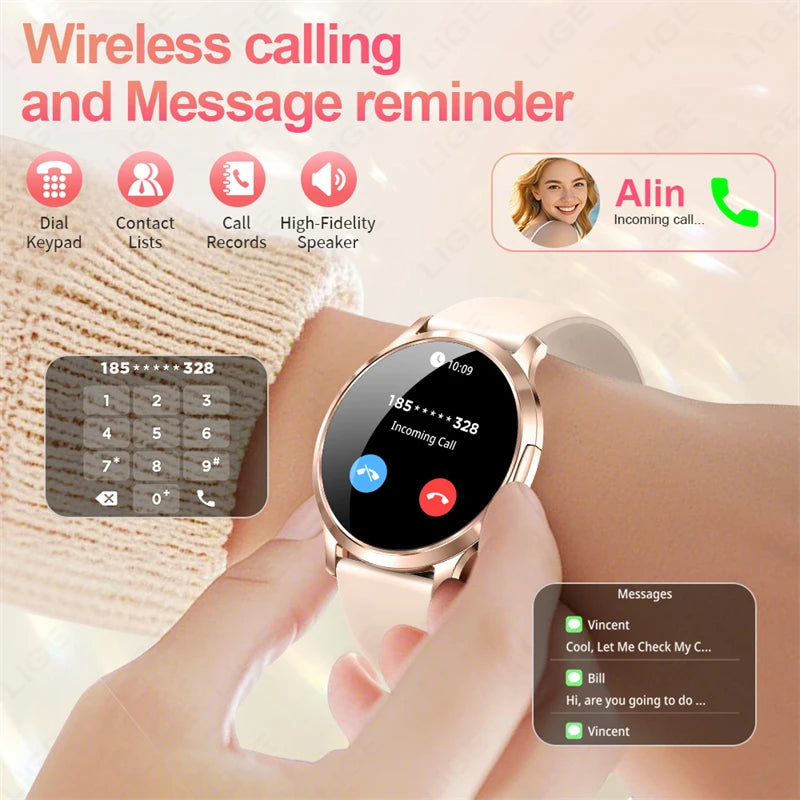 LIGE 2025 AMOLED Smart Watch