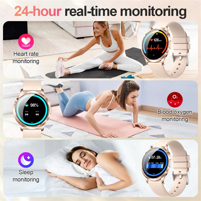 LIGE 2025 AMOLED Smart Watch