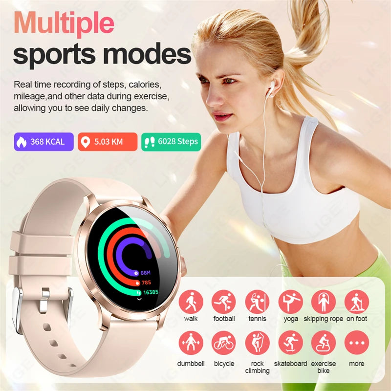 LIGE 2025 AMOLED Smart Watch